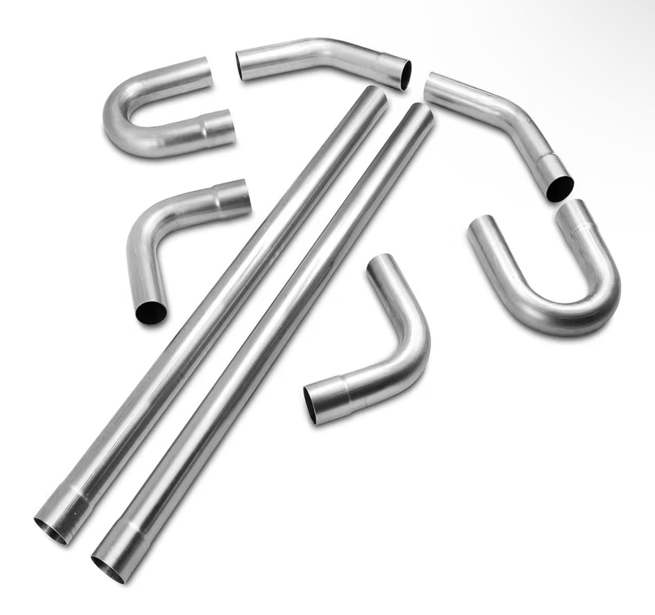 Universal Exhaust Pipe Kit, 2.5" Stainless Steel Mandrel Bend Tubing, Custom Exhaust brand new