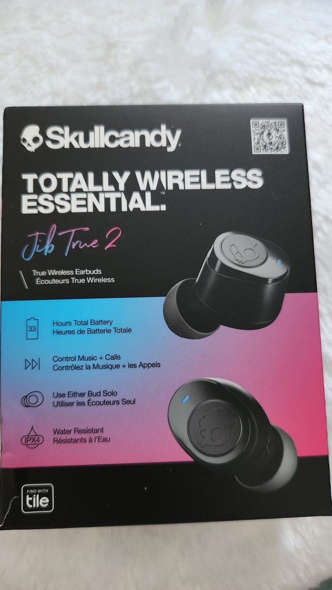 Skullcandy Jib True 2 Totally Wireless Earbuds - 33 Hr Battery, Water Resistant, Tile Tracking