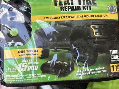 Slime Flat Tire Repair Kit - Emergency Puncture Fix for Truck/SUV/Van, No Jack Needed