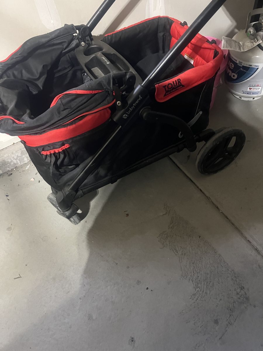 Baby Trend Tour Gear Stroller - Red/Black, Used Condition