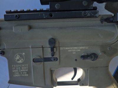 Colt M4A1 Tan Airsoft Rifle with Scope