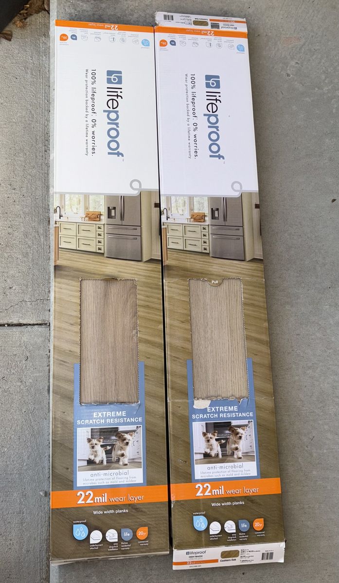 Lifeproof Cashiers Oak Waterproof Click Lock Vinyl Tile Flooring