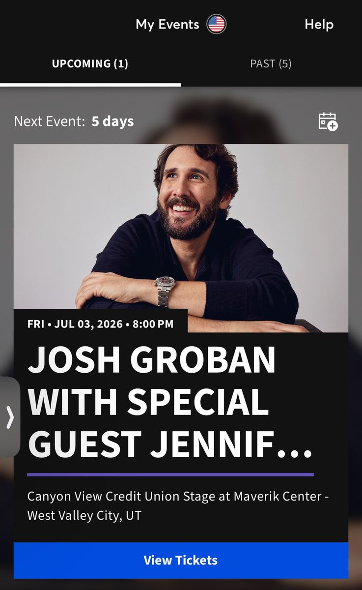 2 Tickets to Josh Groban