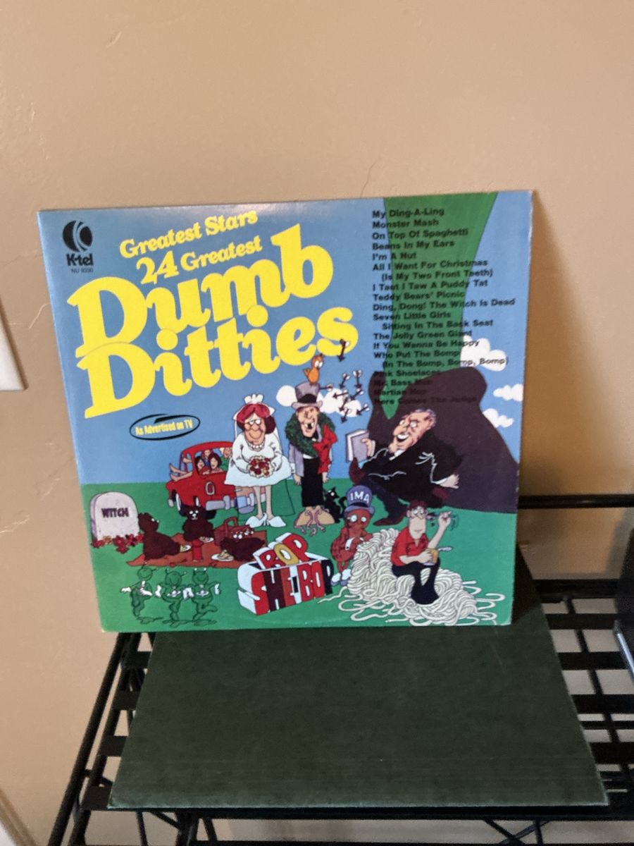 24 Greatest Dumb Ditties Vinyl LP Record K-Tel Comedy Novelty Songs
