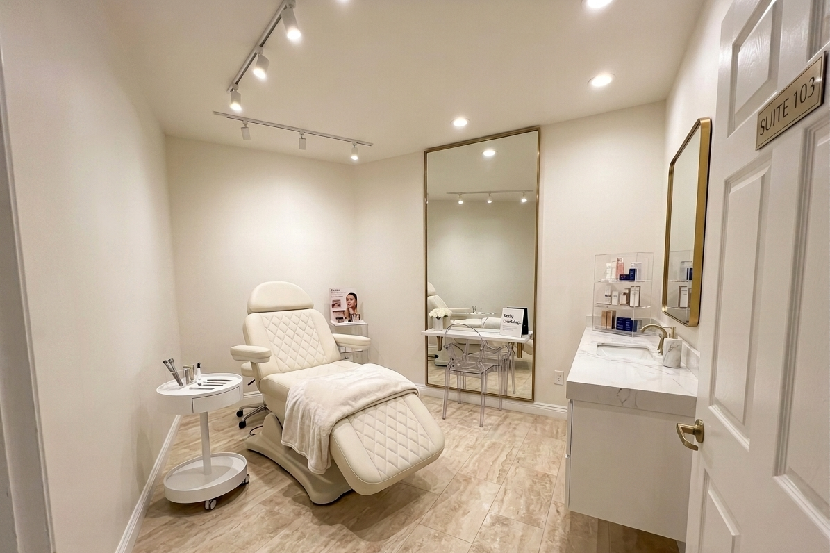 COMING SOON — Studio Suites for Lease | Med Spa · Nail · Brow Now Pre-Leasing