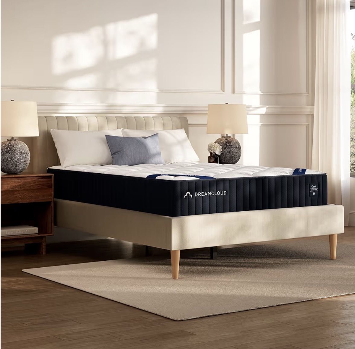 New DreamCloud Classic 12" Twin Mattress - Luxury Hybrid Gel Memory Foam  - Back Pain