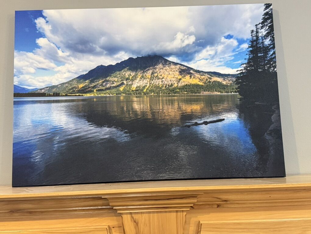Mountain/lake Scene Gallery Wrapped Canvas
