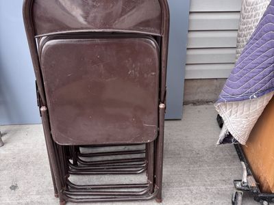 10 Folding Chairs Heavy Duty