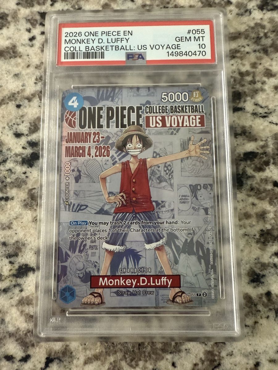 2026 ONE PIECE PROMOS | ONE PIECE COLLEGE BASKETBALL: US VOYAGEMONKEY D. LUFFY 055