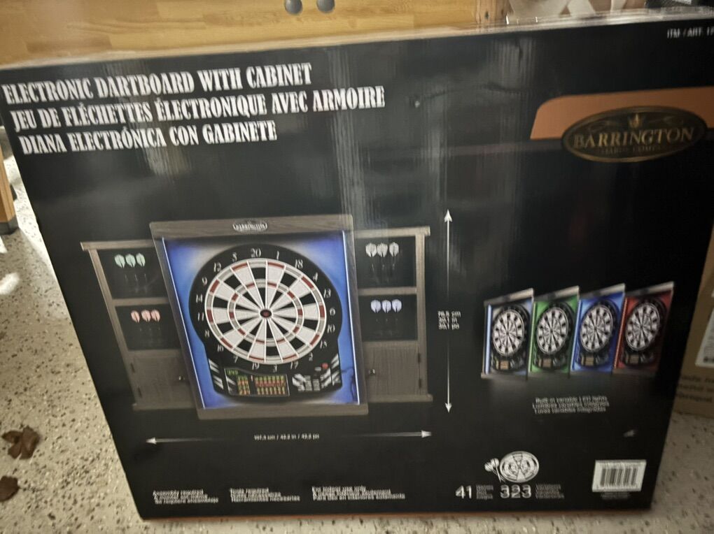 Barrington Electronic Dartboard with Cabinet