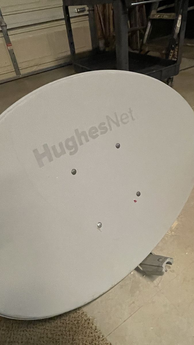 HughesNet Satellite Dish Internet System with Mounting Hardware and Cables