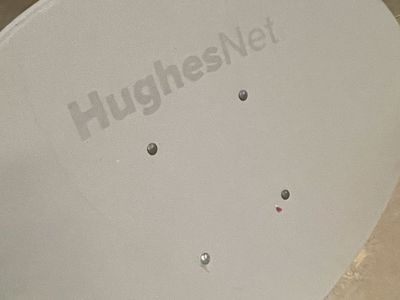 HughesNet Satellite Dish Internet System with Mounting Hardware and Cables