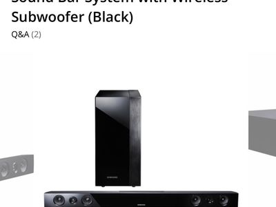 Samsung 2.1 Ch Sound Bar w/ Wireless Sub