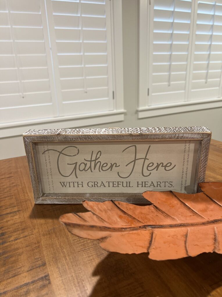 Wood Sign-Gather Here Sign