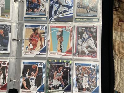 Assorted Sports Trading Cards Binder Collection NBA MLB Topps Donruss NBA Hoops