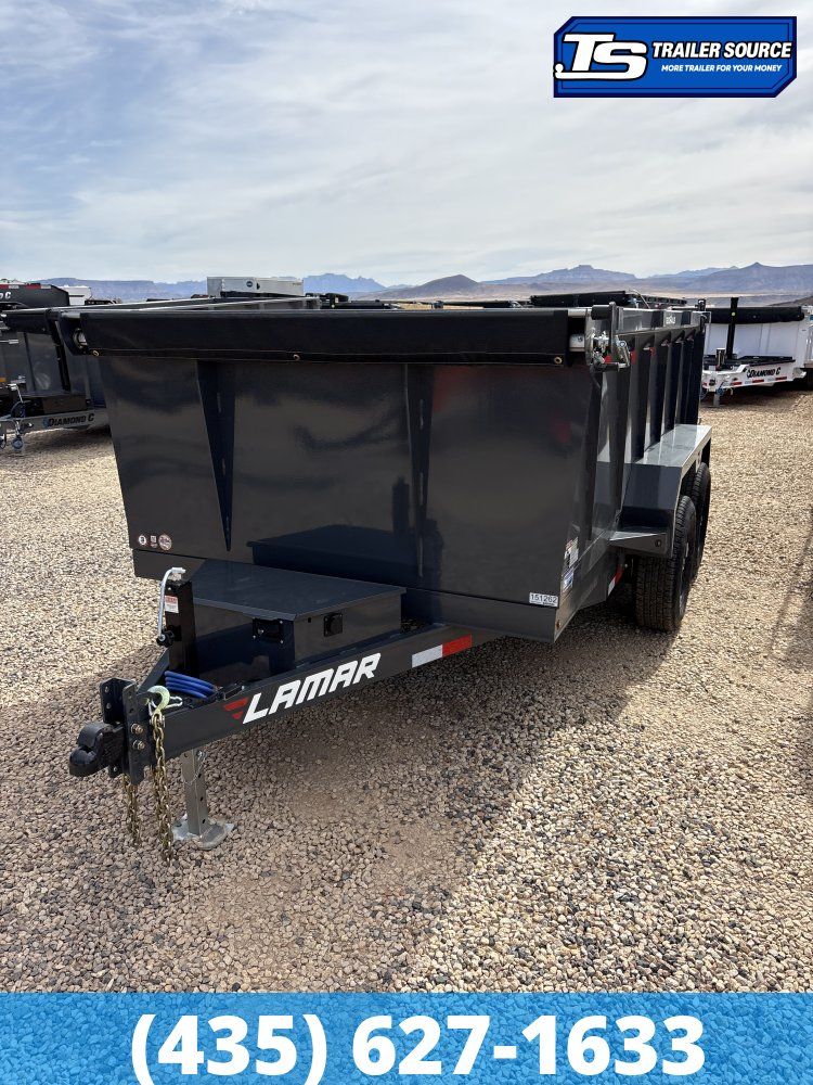 6.5x12 Lamar DM Dump Trailer - 36" Sides - 10K GVWR -