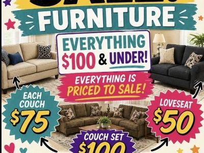 Garage Sale! Furniture - Couches, Loveseats, and more! Everything $100 & Under in Saratoga Springs, UT