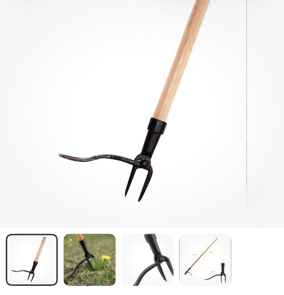 ECOgardener Stand Up Weed Puller Long Handle Heavy Duty Hand Weeder
