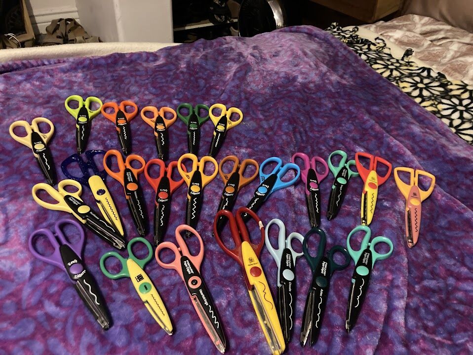 Multiple Patterns Craft Scrapbooking Scissors