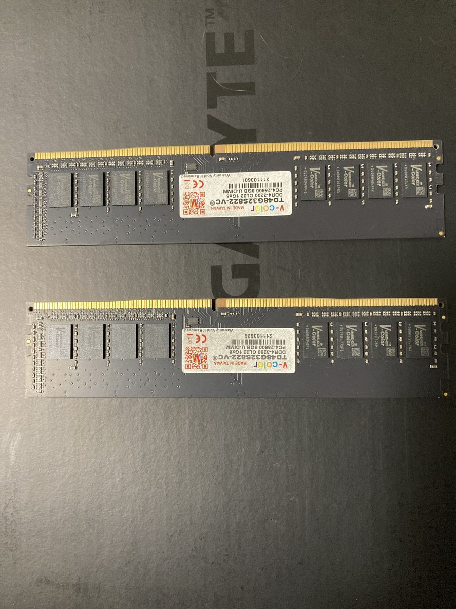 v-color 16GB (2x8GB) DDR4 DRAM 3200MHz (PC4-25600) CL22 1.2V U-DIMM