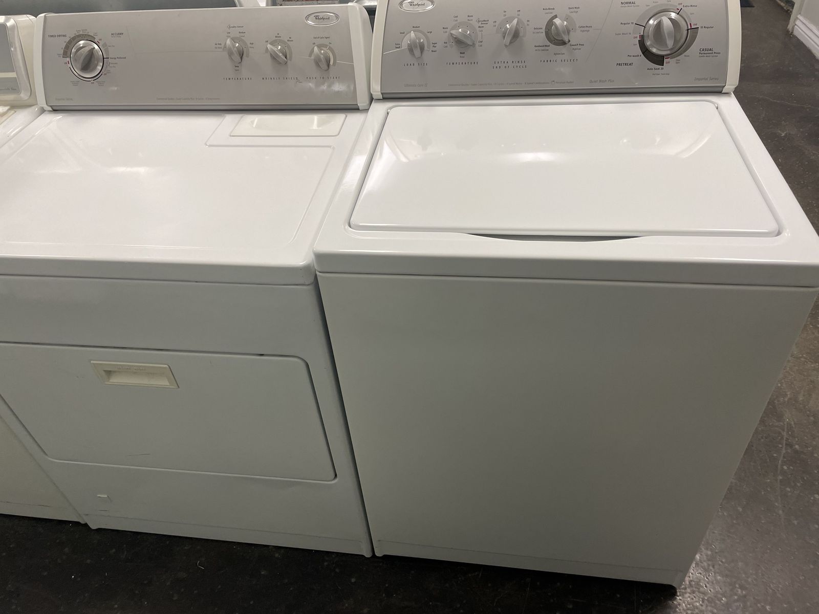 Whirlpool Super Capacity Washer and Dryer With 30 Day Warranty!