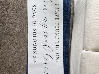 Decorative Scripture Banner - "I Have Found The One Whom My Soul Loves" Song of Solomon 3:4