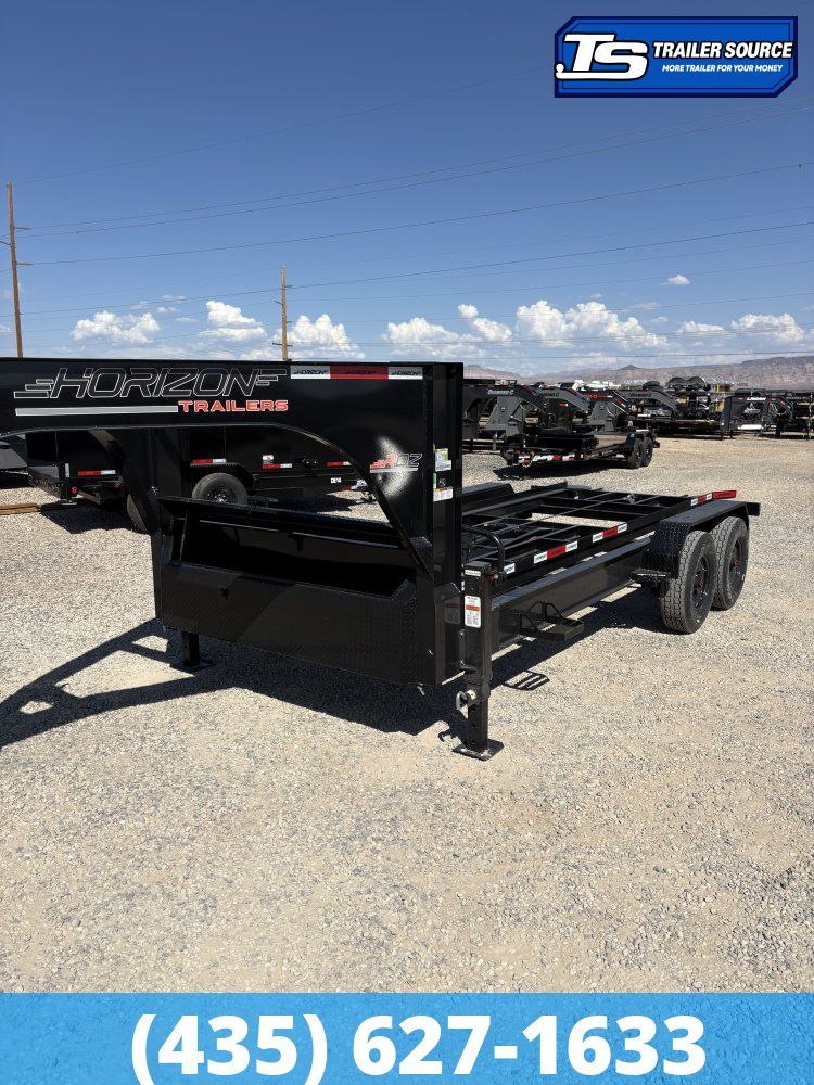 7x16 Horizon RDZ Gooseneck Roll Off Trailer Trailer - 18K GVWR -