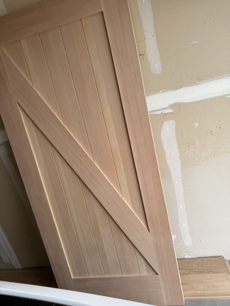 Raw Hemlock Door