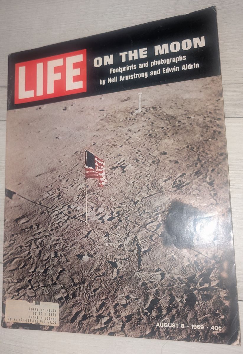 Vintage Life Magazine One The Moon Neil Armstrong 1969 Magazine