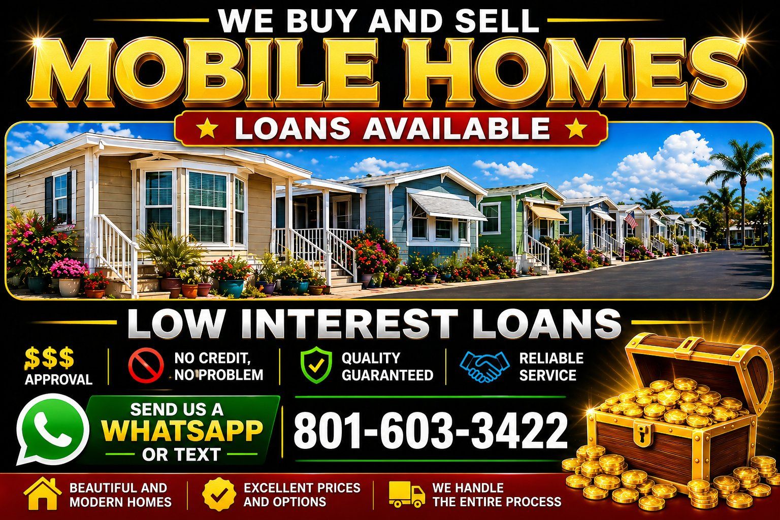 LOANS for Manofactural HOME available