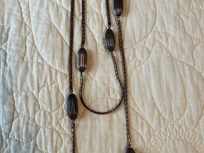 1950's-1960's Long Copper Strand Necklace - Vintage