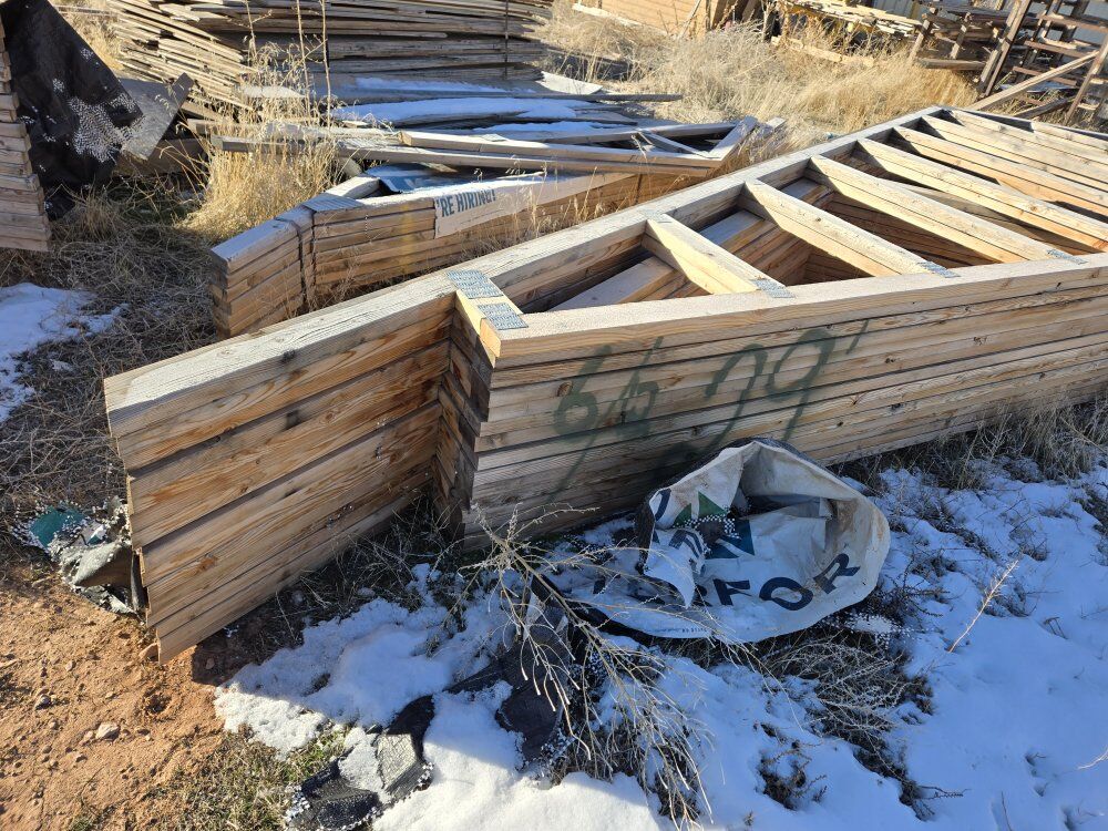 Wood Trusses 29ft cabin truss set