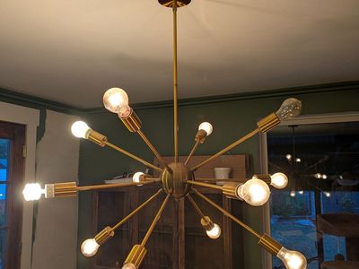 Gold Sputnik Light Fixture