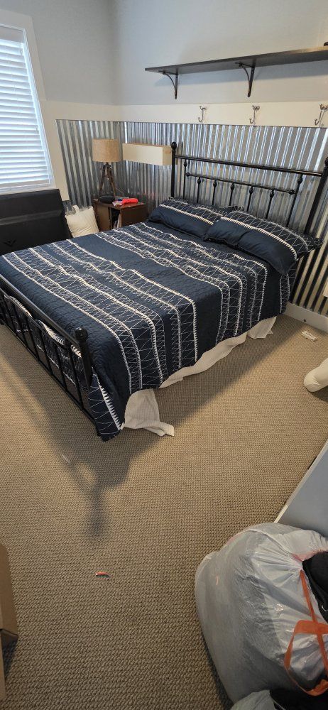 Bed frame and mattress