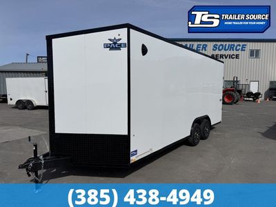 8.5x20 Pace American Journey SE Enclosed Cargo Trailer - 7'6" Interior - 10K GVWR - .080 PolyCor, Alloy Wheels, Black Out