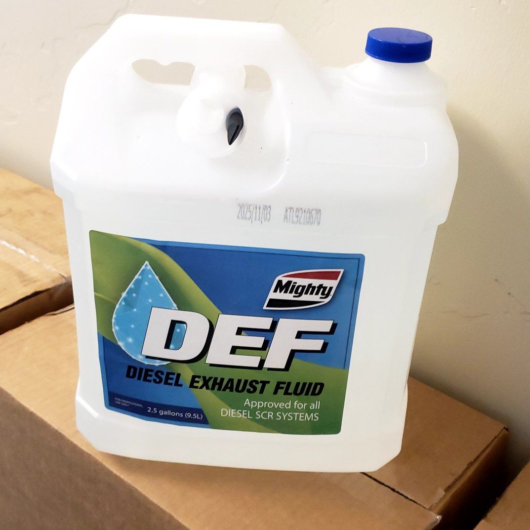 Def fuel
2 1/2 gal jug of def w