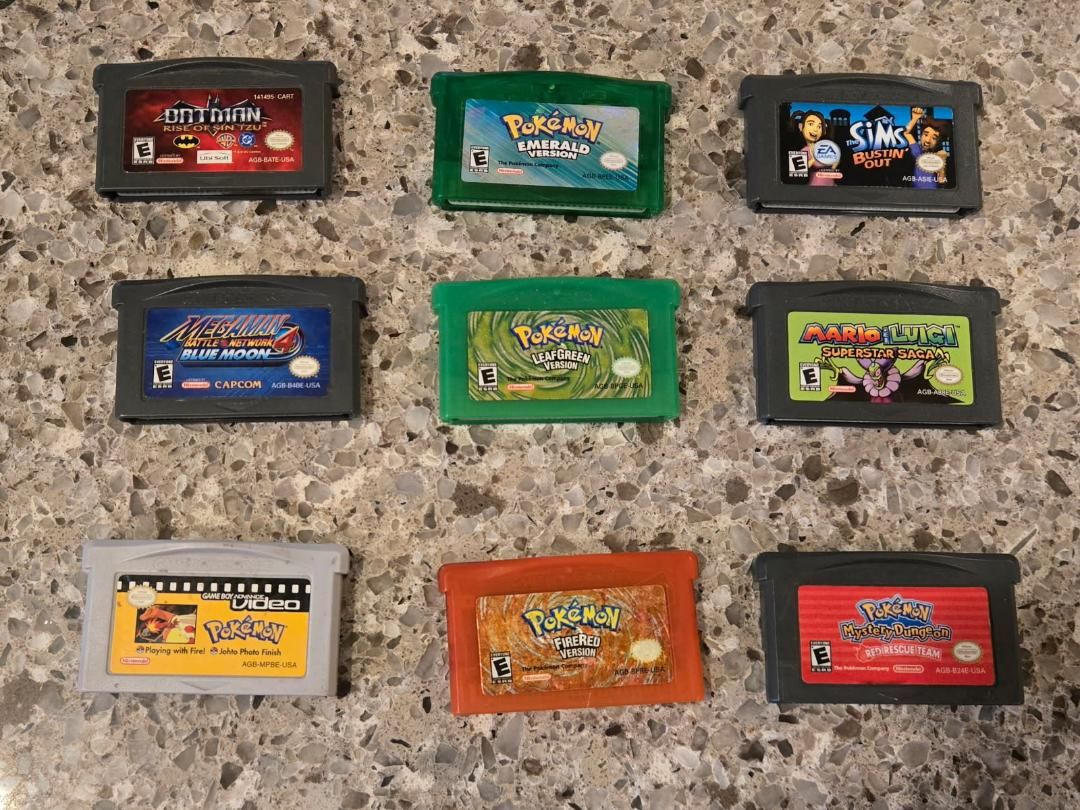 Nintendo Gba game bundle including PokeMon Emerald! trades considered!