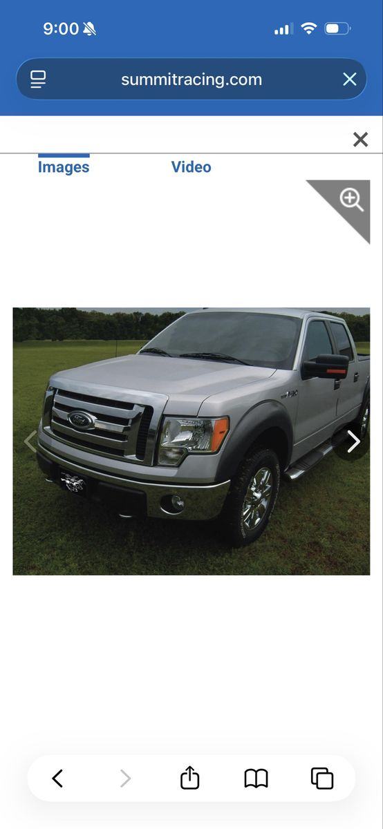 Trail Riderz Fender Flares Fits 2009-2014 Ford F150 Smooth Black