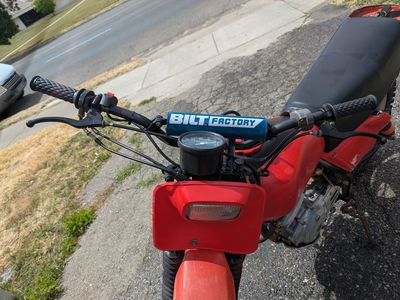 HONDA 1979 XR 250 ENDURO WITH BOOSTER SHOCKS FRONT AND BACK. It starts in a dime cold or hot days