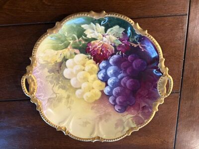 Antique Limoges Porcelain Handpainted Platter