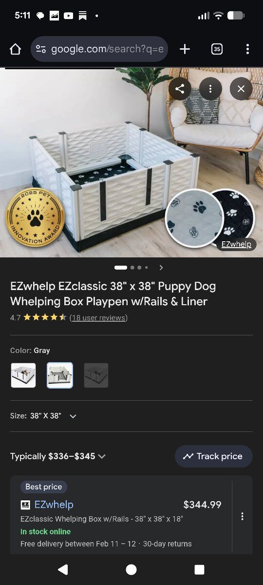 EZC3838 DOG CAGE NIB $200 OBO