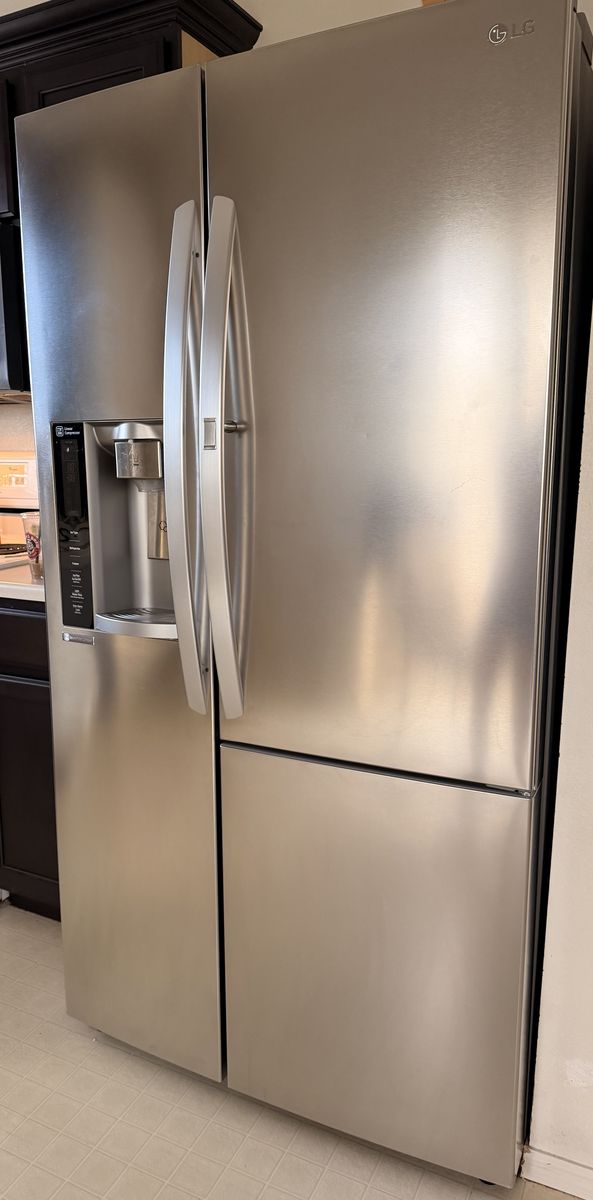 LG side-by-side refrigerator