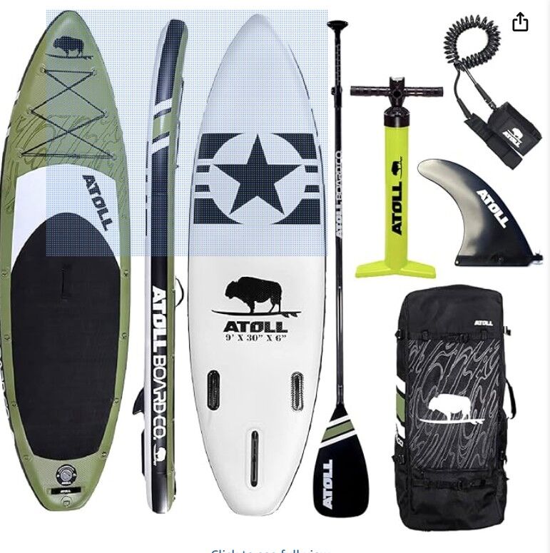 Atoll 11' Foot Inflatable Paddle Board - (Retail: $549.00)