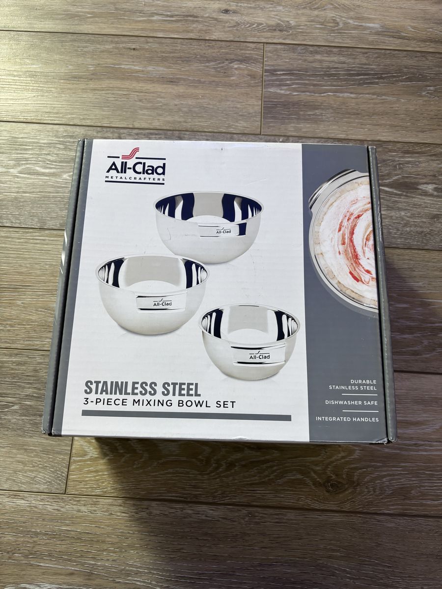 All Clad 3 piece mixing bowl set