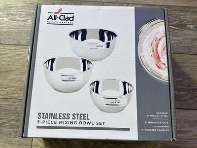 All Clad 3 piece mixing bowl set