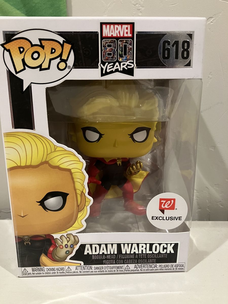 Funko Pop! Marvel 80 Years Adam Warlock #618 Walgreens Exclusive Bobble-Head Figure