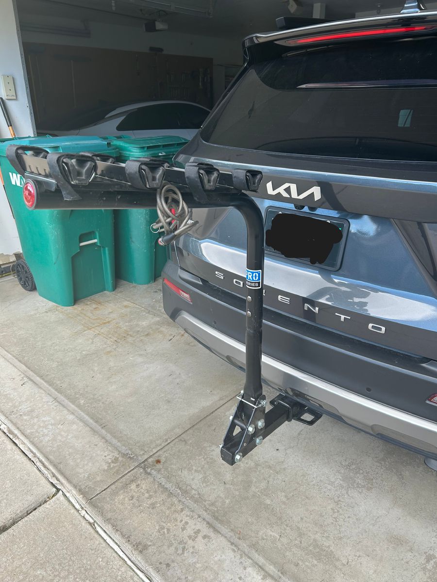 Pro Series hitch-mounted 4-bike rack.