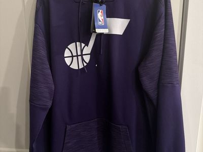 New Fanatics Utah Jazz NBA Basketball Purple Hoodie Sweatshirt NWT XXL