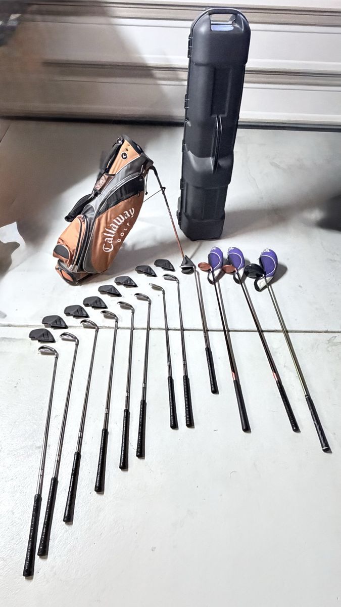 Complete 12-Piece Callaway & Cleveland Golf Set with Hard Case! ️