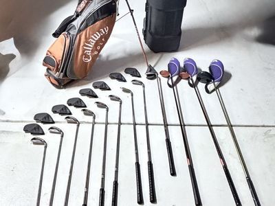 Complete 12-Piece Callaway & Cleveland Golf Set with Hard Case! ️